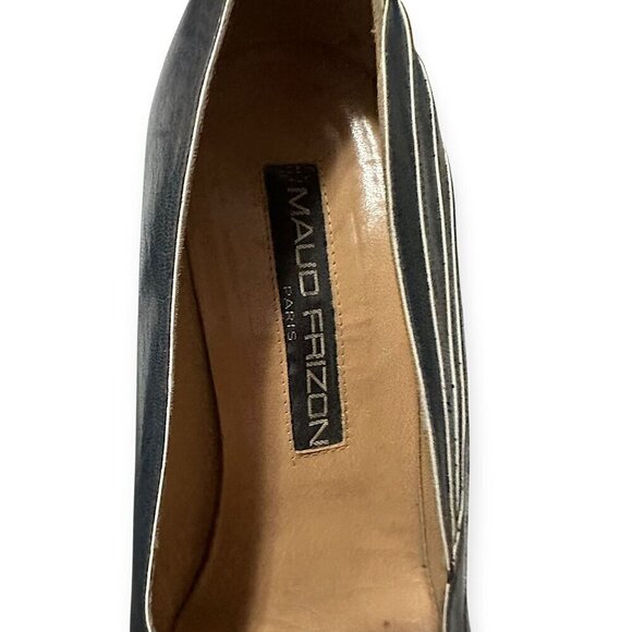 Vintage Maud Frizon Dark Gray Pumps with Bow, Size 40.5 EU - Picture 15 of 15